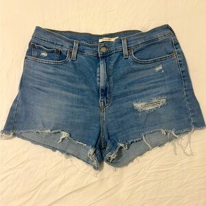 Levi’s High Rise Denim Cutoff Shorts